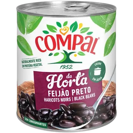 Compal Black Beans (Feijao Preto) 845g