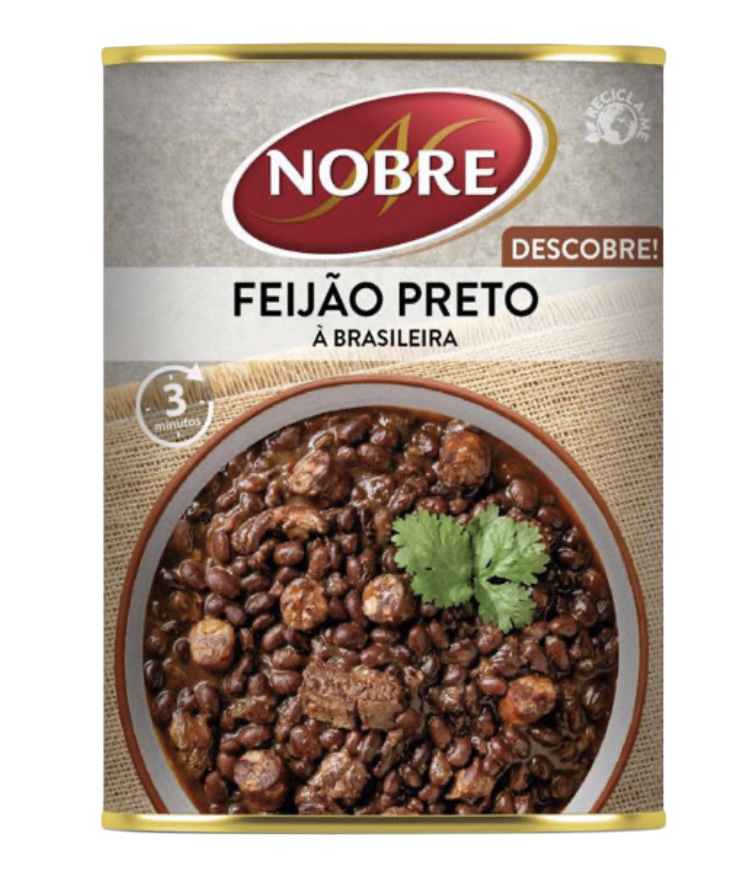 Nobre Brazilian-Style Black Beans (Feijão Preto) 420g