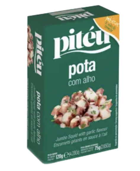 Pitéu Jumbo Squid in Garlic (Pota com Alho) 120g