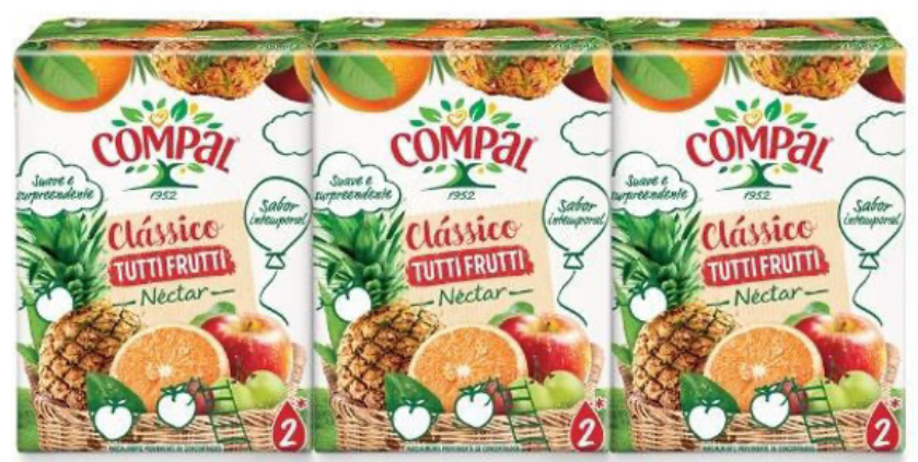 Compal Nectar Tutti Frutti with Straw (3x20cl Pack)