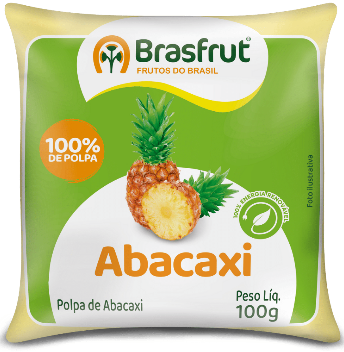 Brasfrut Frozen Pineapple Pulp (100g)