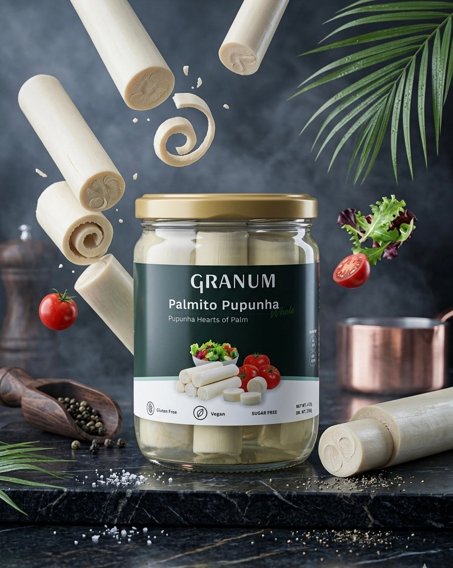 Granum Pupunha Hearts of Palm (410g Glass Jar)