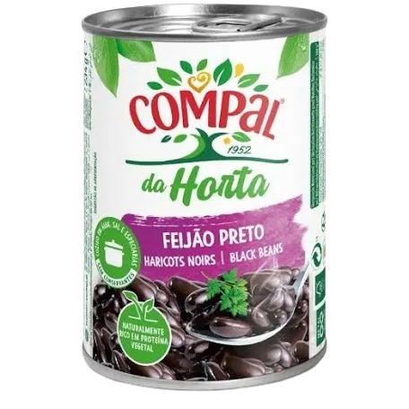Compal Black Beans (Feijao Preto) 410g