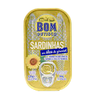 Bom Petisco Sardines in Sunflower Oil (120g)