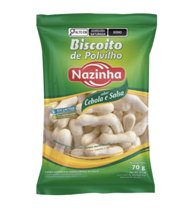 Nazinha Cassava Biscuit Onion and Parsley (70g)