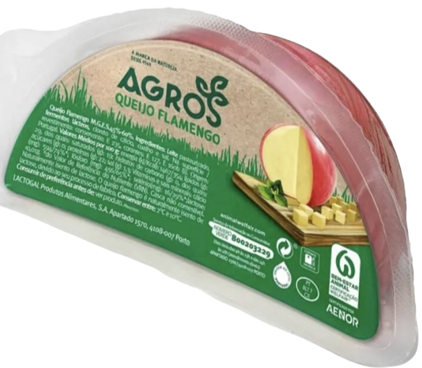 Agros Edam (flamengo) cheese quarter 350g