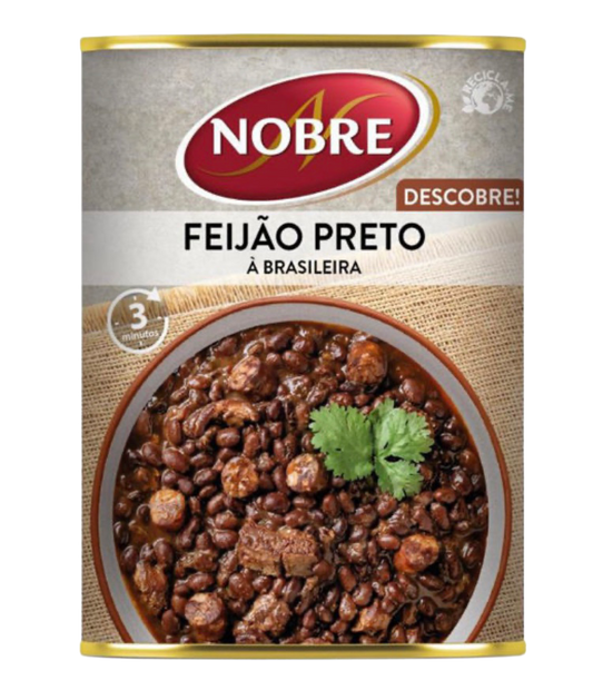 Nobre Brazilian-Style Black Beans (Feijão Preto) 420g