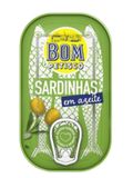 Sardines in Olive Oil Bom Petisco 120g