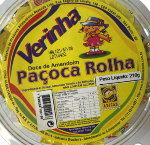 Verinha (Paçoca Rolha) 210g