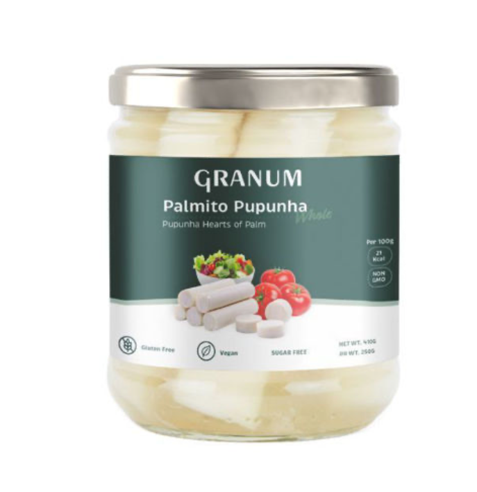 Granum Pupunha Hearts of Palm (410g Glass Jar)