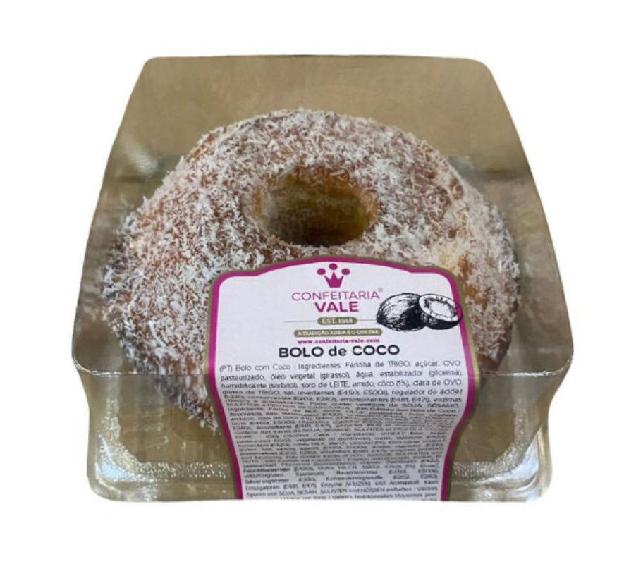 Confeitaria do Vale Coconut Cake (500g)