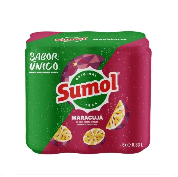 Sumol Passionfruit Drink (6 x 330ml Cans)